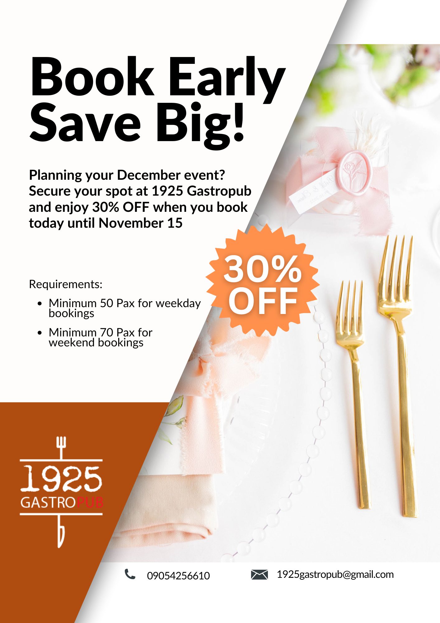 1925 Gastropub Promos